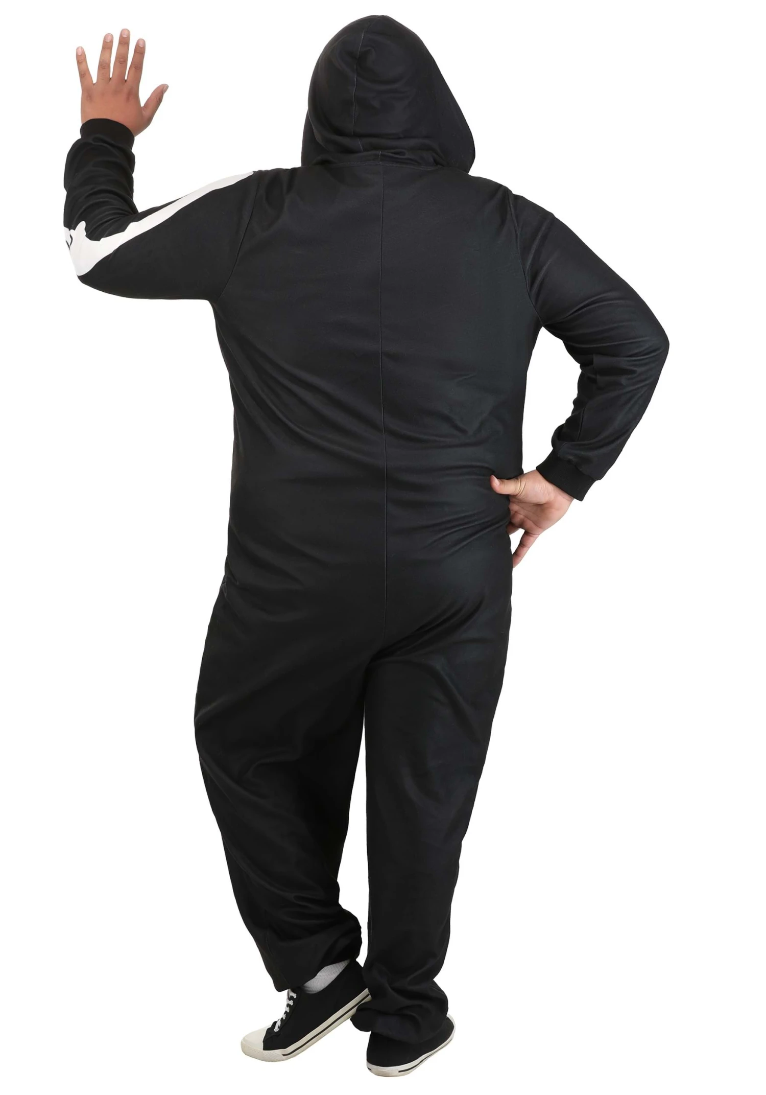 Plus Size Cozy Skeleton Adult Costume Onesie 2 Plus Size Cozy Skeleton Adult Costume Onesie - Image 2