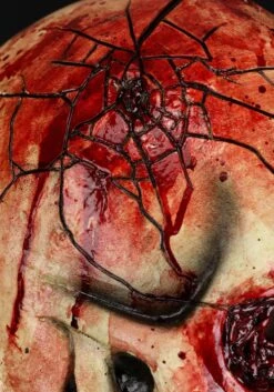 Cracked Skull Latex Mask For Adults -Halloween Costumes Shop cracked skull latex mask alt 3