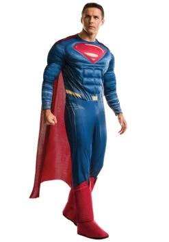 Men's Plus Size Deluxe Dawn Of Justice Superman Costume