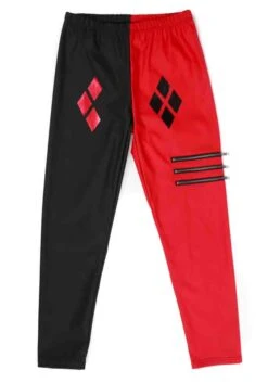 DC Comics Cosplay Harley Quinn Leggings -Halloween Costumes Shop dc comics harley quinn cosplay leggings alt 2