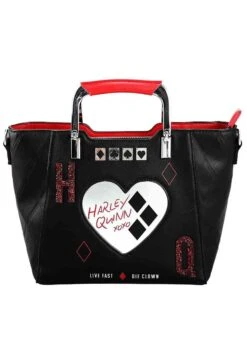 DC Comics Suicide Squad Harley Quinn Metallic Heart Handbag