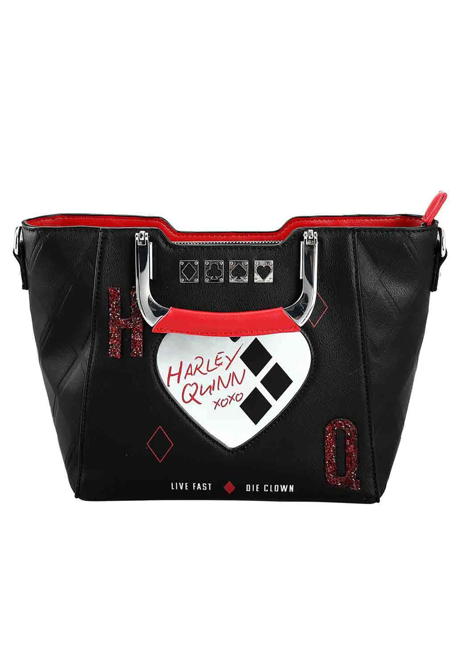 DC Comics Suicide Squad Harley Quinn Metallic Heart Handbag 3 DC Comics Suicide Squad Harley Quinn Metallic Heart Handbag - Image 3