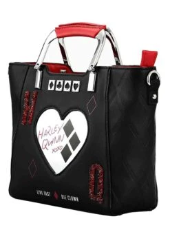 DC Comics Suicide Squad Harley Quinn Metallic Heart Handbag 11 DC Comics Suicide Squad Harley Quinn Metallic Heart Handbag -Halloween Costumes Shop dc comics suicide squad harley quinn handbag alt 3