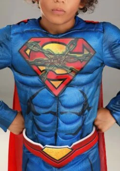 DC Comics Deluxe Kids Superman Costume -Halloween Costumes Shop dc comics superman deluxe kids costume alt 3