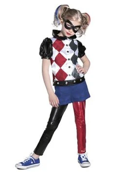 DC Premium Harley Quinn Costume For Girls
