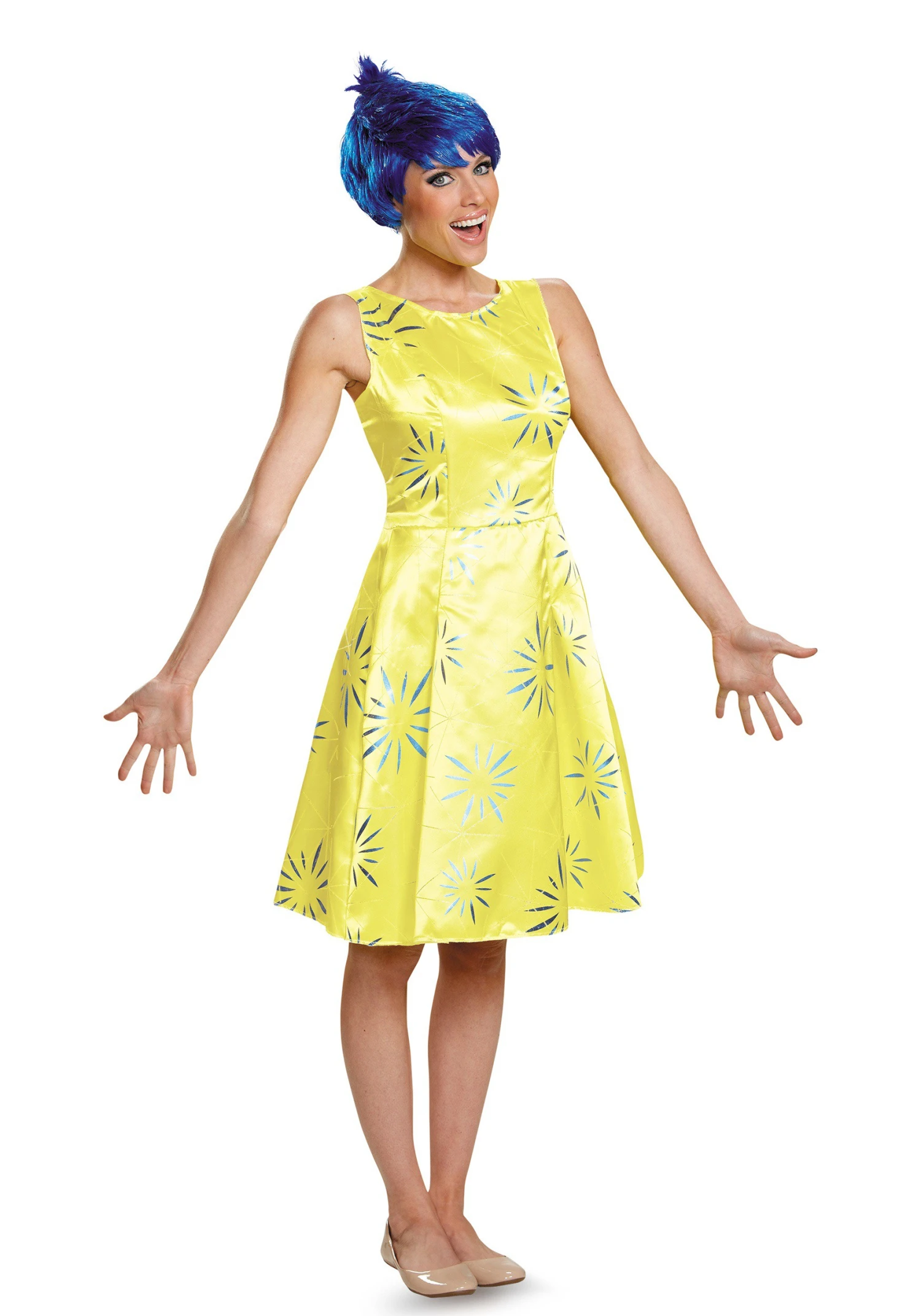Disguise Disney Inside Out Joy Deluxe Costume For Women 1 Disguise Disney Inside Out Joy Deluxe Costume For Women