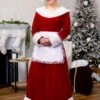 Deluxe Mrs Claus Costume For Women