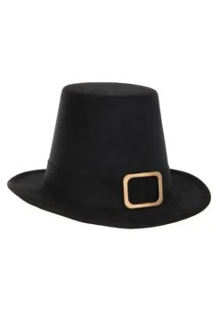 Deluxe Brown Pilgrim Costume Hat -Halloween Costumes Shop deluxe pilgrim hat alt 1