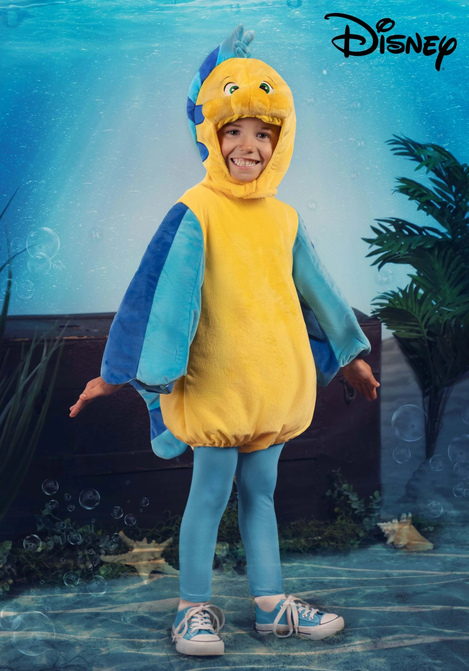 Disney The Little Mermaid Toddler Flounder Costume 1 Disney The Little Mermaid Toddler Flounder Costume