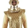 Gold Diving Bell Plush Costume Helmet