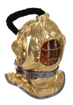 Gold Diving Bell Plush Costume Helmet 7 Gold Diving Bell Plush Costume Helmet -Halloween Costumes Shop diving bell plush helmet alt 2