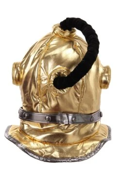 Gold Diving Bell Plush Costume Helmet 8 Gold Diving Bell Plush Costume Helmet -Halloween Costumes Shop diving bell plush helmet alt 3