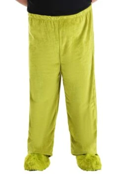 Dr. Seuss The Grinch Plus Size Velboa Pants -Halloween Costumes Shop dr seuss grinch adult plus size velboa pants alt 2