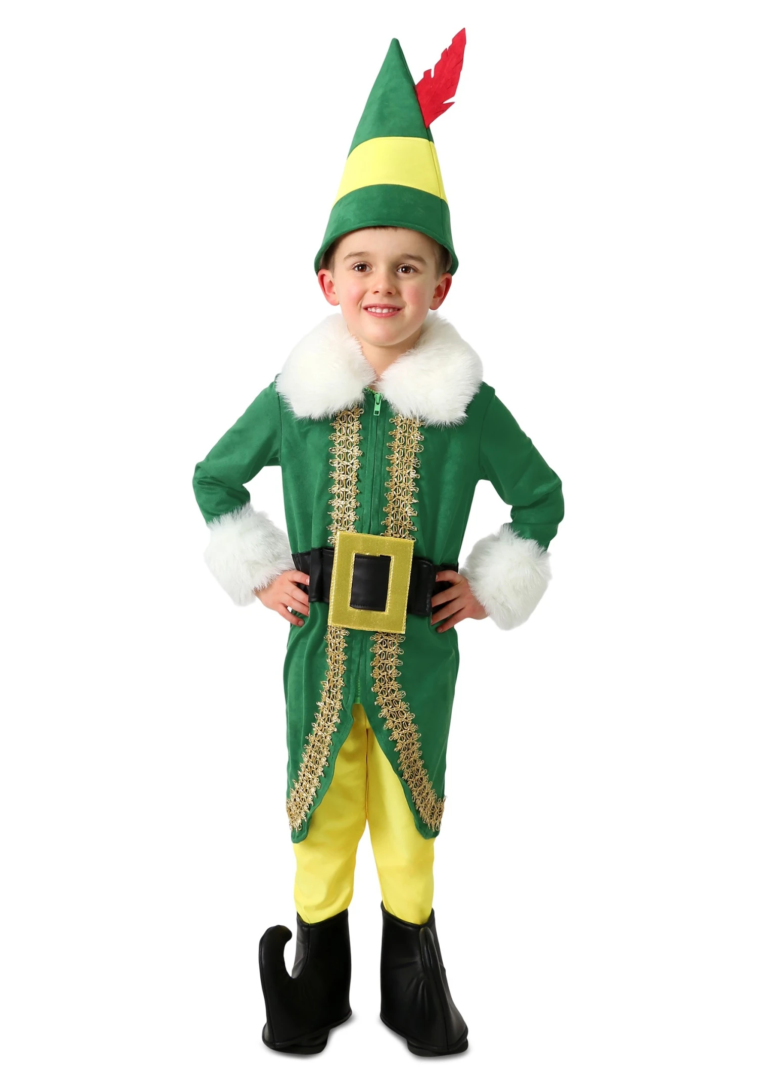 Buddy The Elf Deluxe Costume For Kids 1 Buddy The Elf Deluxe Costume For Kids