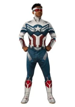 Falcon And The Winter Soldier Deluxe Captain America Men's Costume