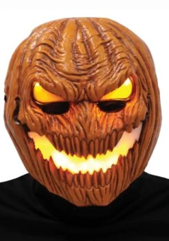 Flame Fiend Hallows Hellion Mask With Hood For Adults