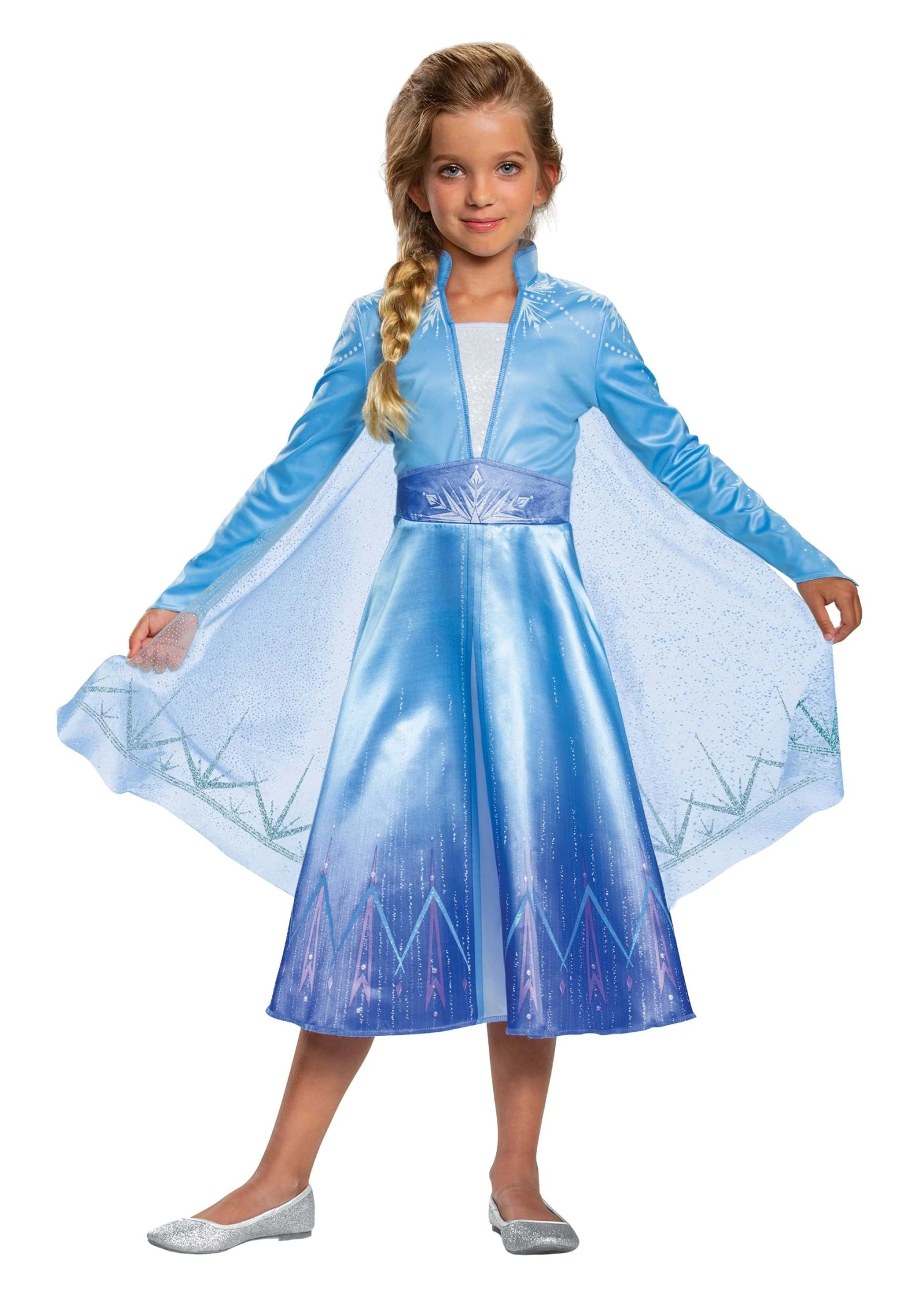 Deluxe Disney Frozen 2 Girls Elsa Costume 3 Deluxe Disney Frozen 2 Girls Elsa Costume - Image 3