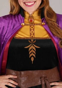 Disguise Deluxe Frozen 2 Anna Costume For Women 9 Disguise Deluxe Frozen 2 Anna Costume For Women -Halloween Costumes Shop frozen 2 womens anna deluxe costume alt 2