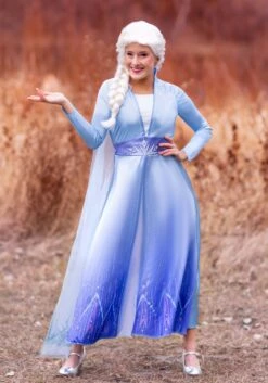 Disguise Deluxe Disney Frozen 2 Elsa Women's Costume 10 Disguise Deluxe Disney Frozen 2 Elsa Women's Costume -Halloween Costumes Shop frozen 2 womens elsa deluxe costume alt 4