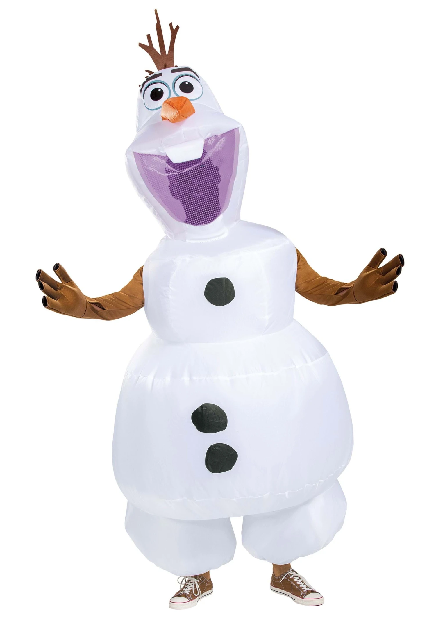 Frozen Olaf Inflatable Costume For Adults 2 Frozen Olaf Inflatable Costume For Adults - Image 2