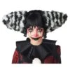 Black And White Clown Funhouse Wig