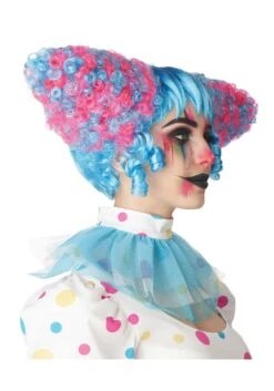 Cotton Candy Clown Funhouse Wig -Halloween Costumes Shop funhouse clown cotton candy wig alt 1