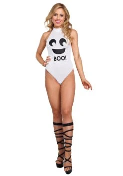 Dreamgirl Ghost Bodysuit Costume For Women