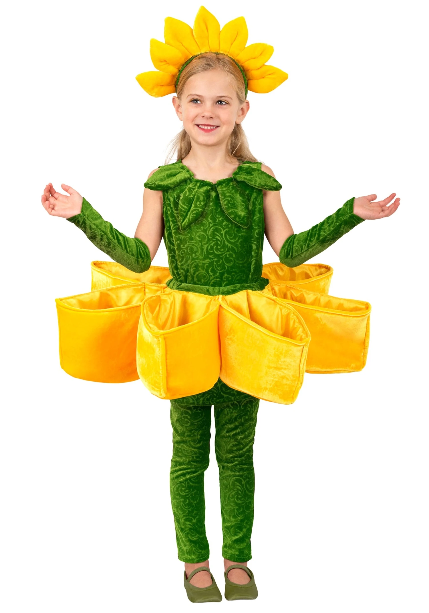 Girl's Flower Petal Candy Catcher Costume 3 Girl's Flower Petal Candy Catcher Costume - Image 3