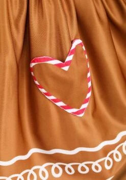 Gingerbread Costume Dress For Girls 9 Gingerbread Costume Dress For Girls -Halloween Costumes Shop girls gingerbread costume dress alt 4