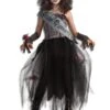 Girls Goth Prom Queen Costume