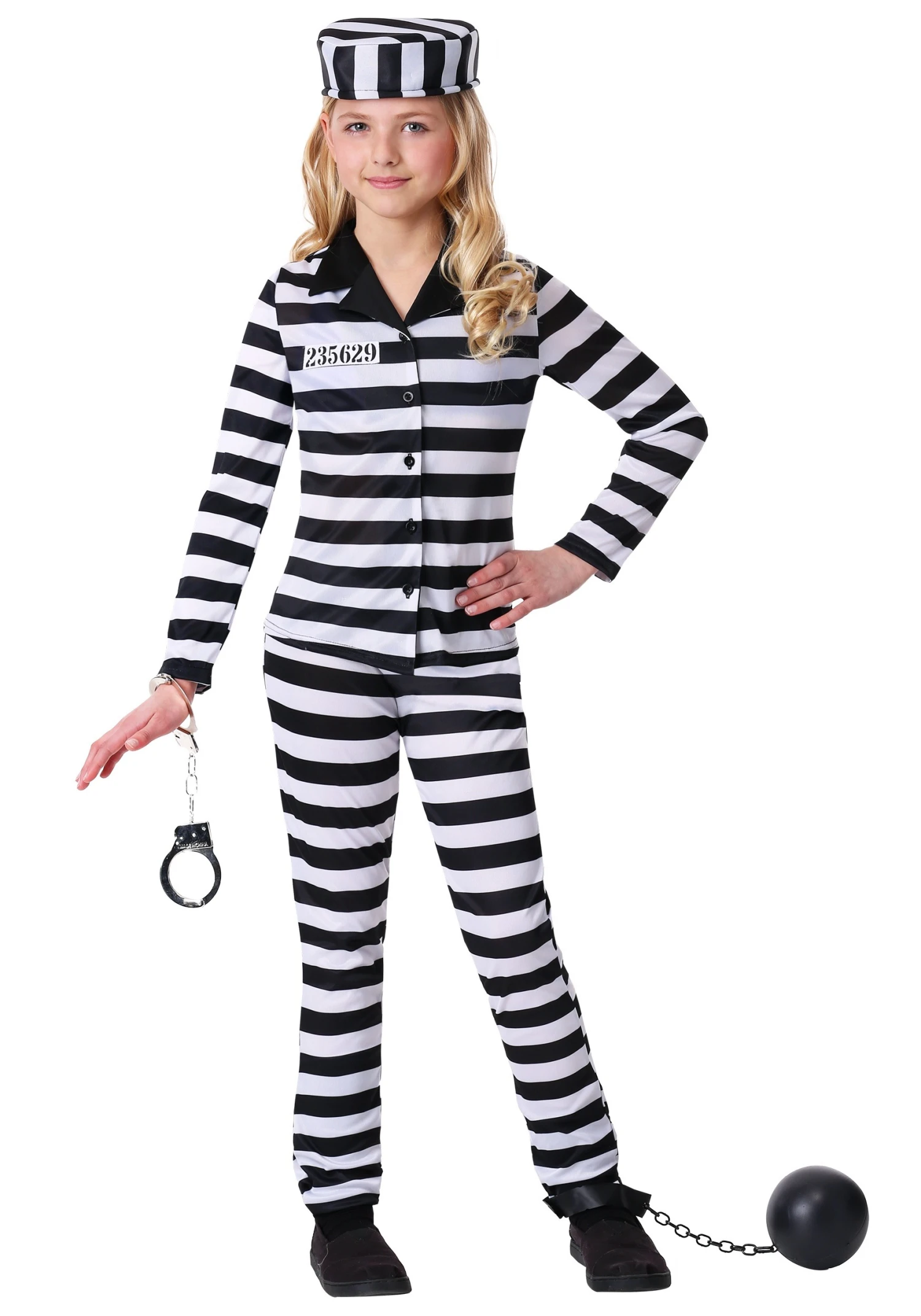 Girl's Incarcerated Cutie Costume 1 Girl's Incarcerated Cutie Costume