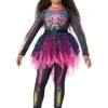 Neon Skeleton Costume Dress For Girls