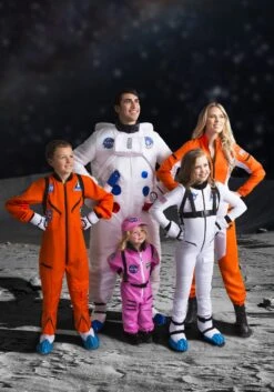 Girl's Pink Astronaut Costume -Halloween Costumes Shop girls pink astronaut costume2
