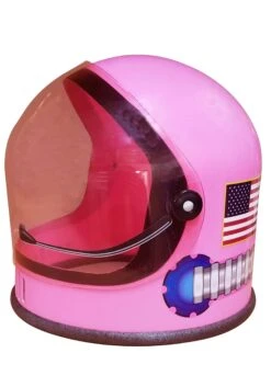 Pink Girl's Astronaut Helmet 7 Pink Girl's Astronaut Helmet -Halloween Costumes Shop girls pink astronaut helmet alt 2