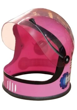 Pink Girl's Astronaut Helmet 8 Pink Girl's Astronaut Helmet -Halloween Costumes Shop girls pink astronaut helmet alt 3