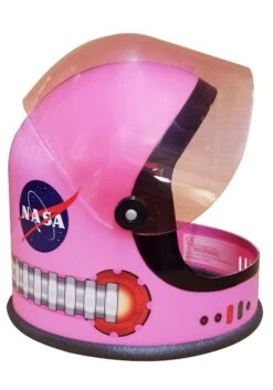 Pink Girl's Astronaut Helmet 9 Pink Girl's Astronaut Helmet -Halloween Costumes Shop girls pink astronaut helmet alt 4