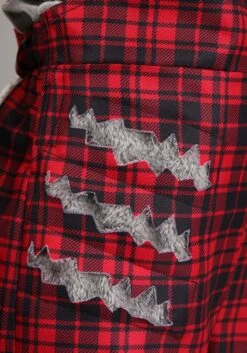 Plaid Werewolf Costume For Girls -Halloween Costumes Shop girls plaid werewolf costume alt 4