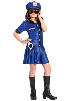 Fun World Girls Blue Police Officer Costume