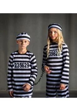 Girl's Prisoner Costume -Halloween Costumes Shop girls prisoner costume alt 2