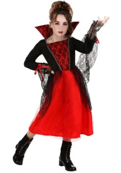 Girl's Regal Vampire Costume Dress