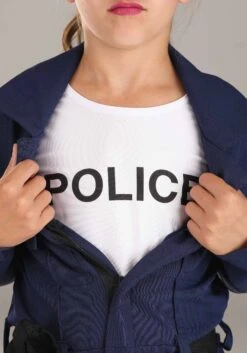 Girl's Tactical Cop Jumpsuit Costume 10 Girl's Tactical Cop Jumpsuit Costume -Halloween Costumes Shop girls tactical cop jumpsuit alt 3