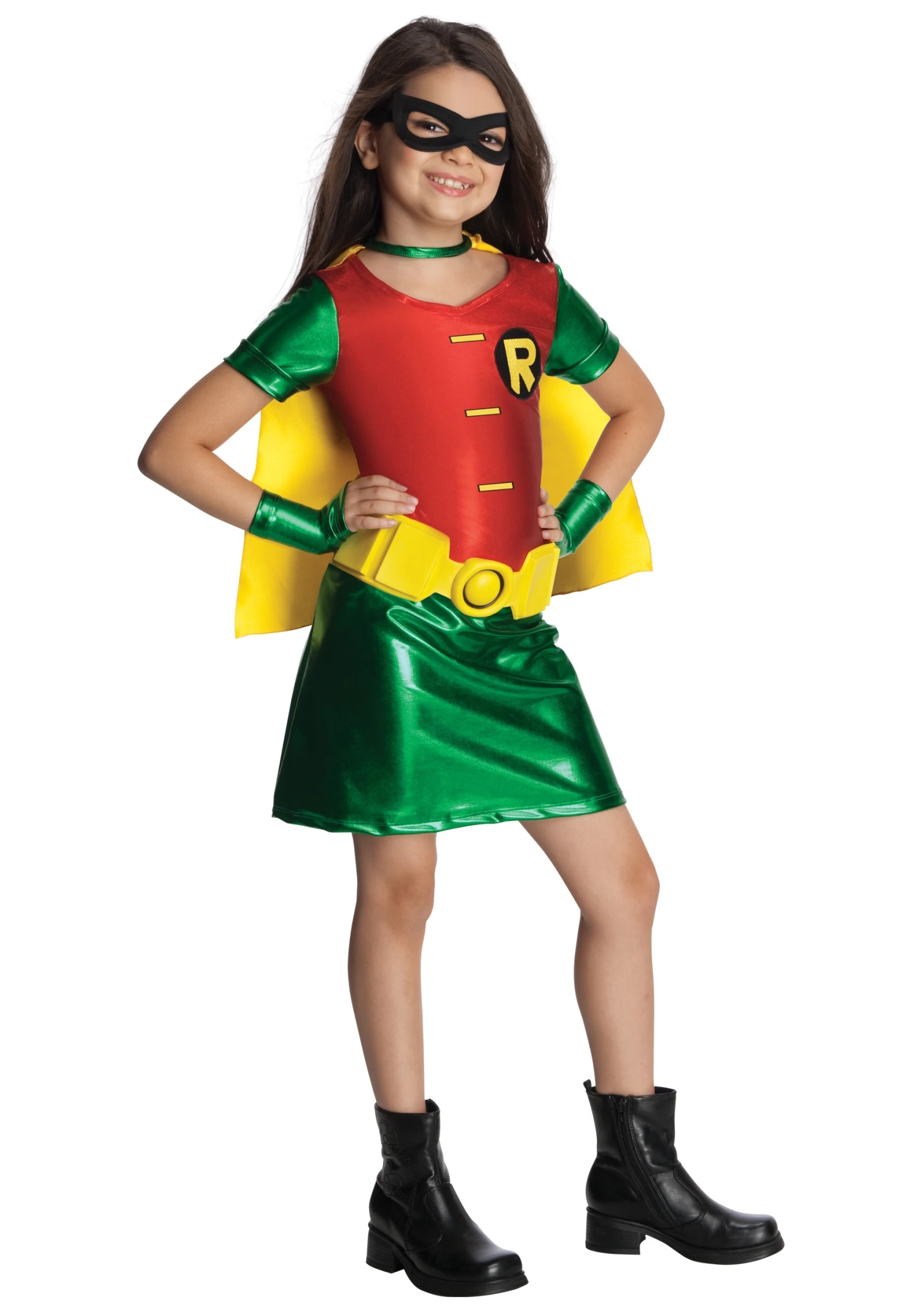 Girls Titans Robin Costume 1 Girls Titans Robin Costume