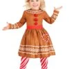 Toddler Gingerbread Costume Dress For Girls