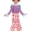 Vintage Clown Costume For Girls