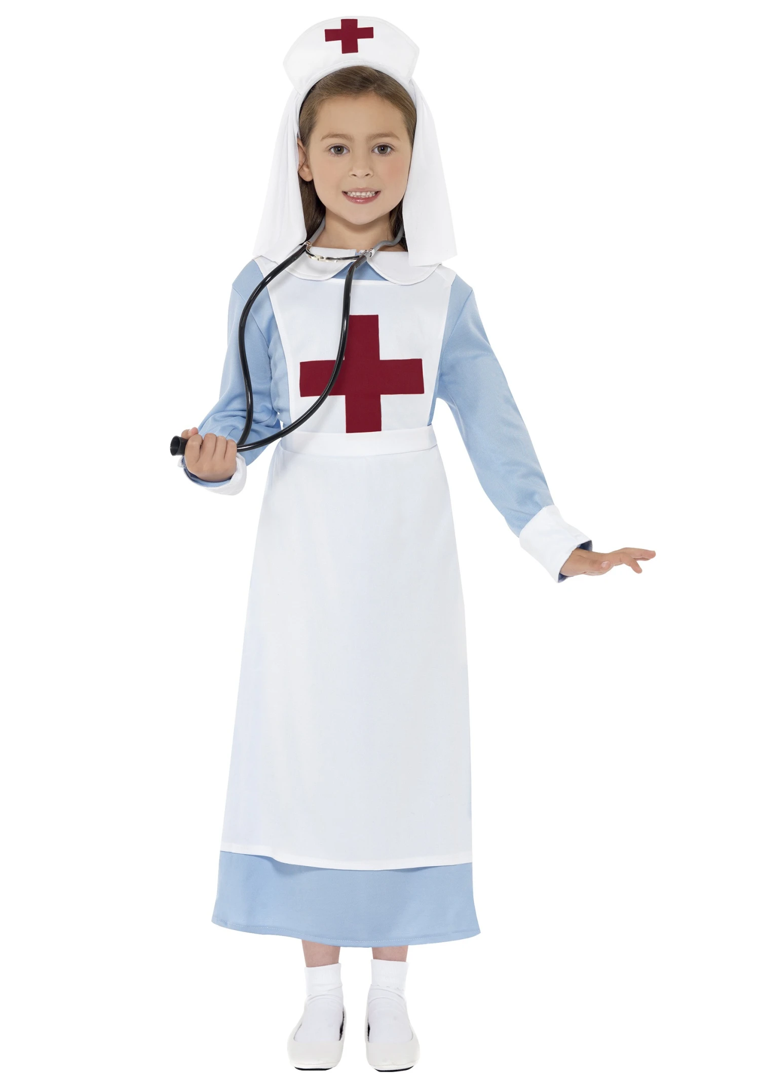 Smiffys Girls WWI Nurse Costume 1 Smiffys Girls WWI Nurse Costume