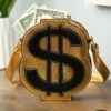 Gold Dollar Sign Costume Purse
