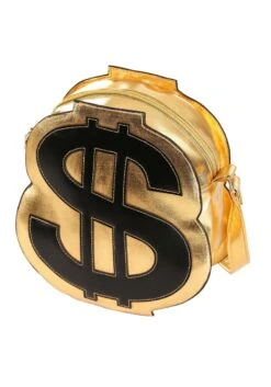 Gold Dollar Sign Costume Purse 6 Gold Dollar Sign Costume Purse -Halloween Costumes Shop gold dollar sign purse alt 2