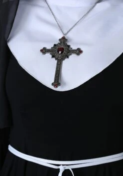 Nun Gothic Cross Necklace 5 Nun Gothic Cross Necklace -Halloween Costumes Shop gothic cross necklace alt 3