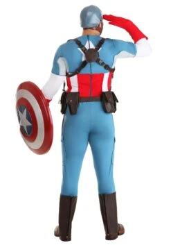 Captain America Grand Heritage Men's Costume 24 Captain America Grand Heritage Men's Costume -Halloween Costumes Shop grand heritage adult captain america costume alt 11