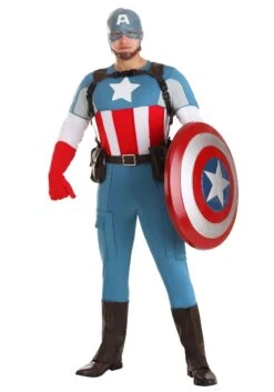 Captain America Grand Heritage Men's Costume 25 Captain America Grand Heritage Men's Costume -Halloween Costumes Shop grand heritage adult captain america costume alt 12